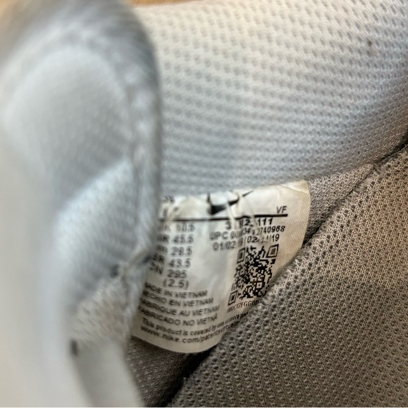 NIKE Sz 10.5 Air Force 1 Leather Low Top Lace Up Rubber Sole Basketball Sneakers - Picture 11 of 12